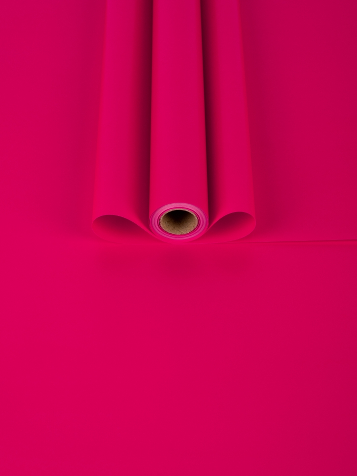 Пленка матовая  Пастель 58см х 10м на втулке, малиновый К