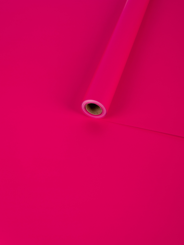 Пленка матовая  Пастель 58см х 10м на втулке, малиновый К