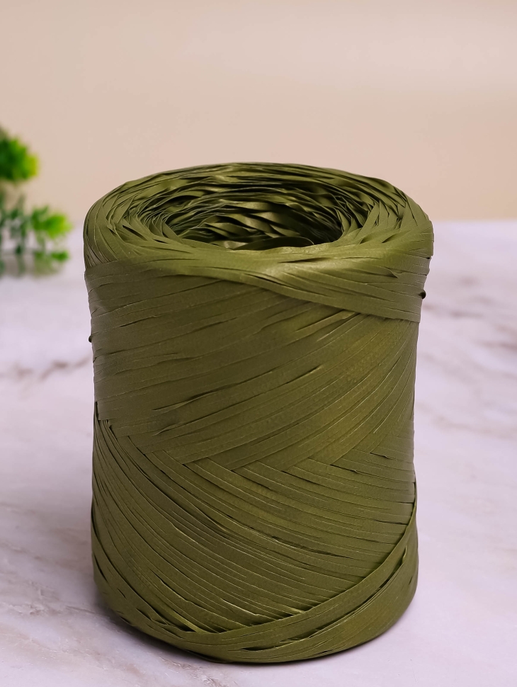 Рафия синтетическая, 200м PL 36 оливковая Рафия синтетическая, 200м PL 36 оливковая