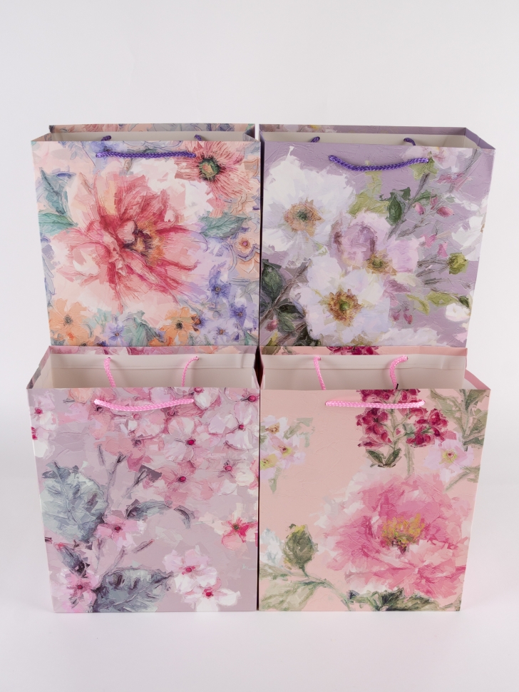 Сумочка Цветы 530-134 26х32x12см микс