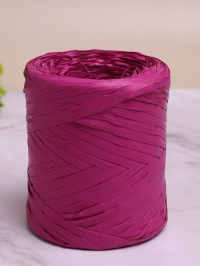 Рафия синтетическая, 200м PL 22 малиновая
