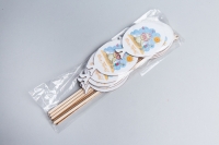 Вставка деревянная  Шар 7,5х10,5см 10шт Цыпленок Для тебя! Ш25