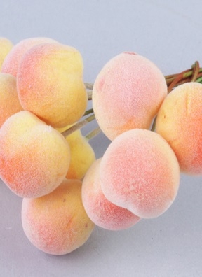 Персик на проволоке 2 см 12 шт. I030549