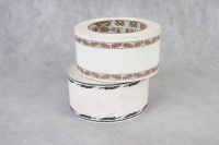 Лента простая траур без надписи 6/50 BL белая