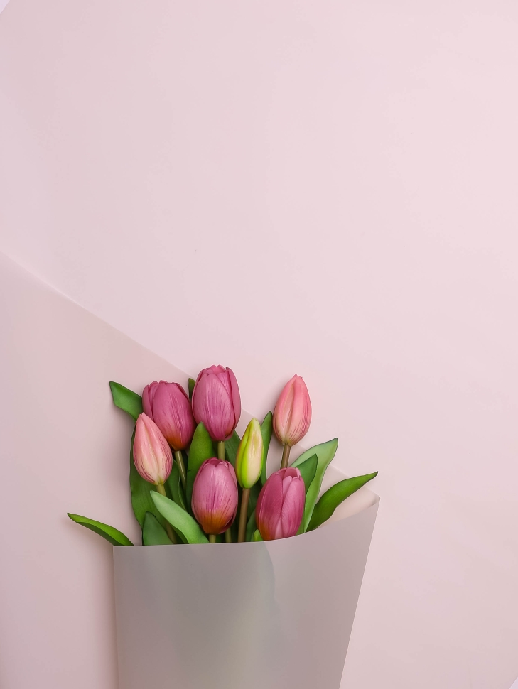 Пленка матовая 55мкм 58см х 10м Romantic слоновая кость