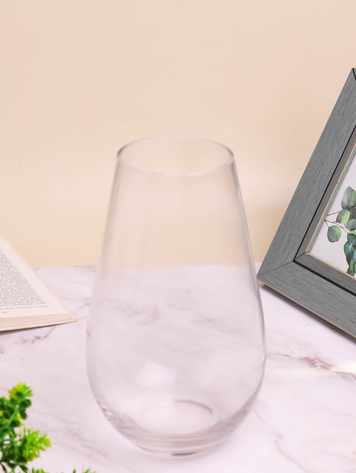 Ваза стекло h25 d15см К 196 прозрачный Ваза стекло h25 d15см К 196 прозрачный