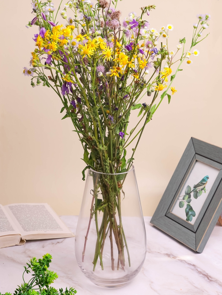 Ваза стекло h25 d15см К 196 прозрачный Ваза стекло h25 d15см К 196 прозрачный