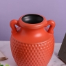 Ваза пластиковая H17,8 х D7,5х10,5см AS3565 оранжевый