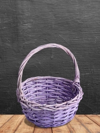Корзина плетеная (ива) 21х21х27см M-28-45 фиолетовый