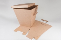 Упаковка для букетов и композиций h55х50х32см с крышкой