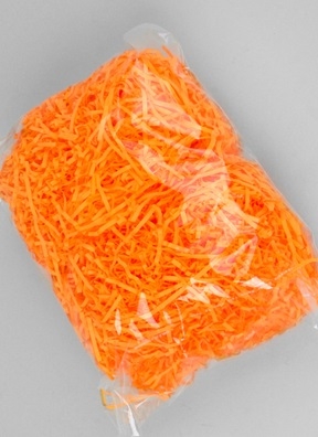 Наполнитель флористический бумажный 1кг оранжевый