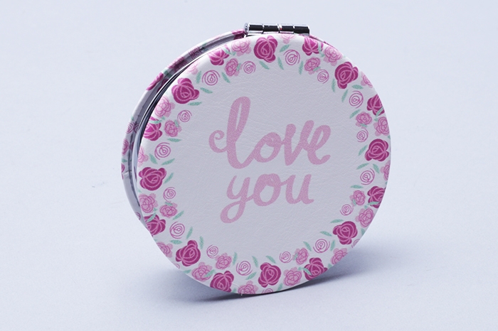Зеркало компактное 7см 9348-5 Цветы love you Зеркало компактное 7см 9348-5 Цветы love you