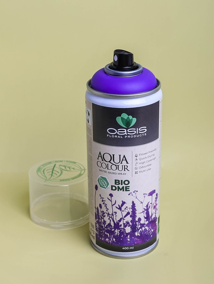 Спрей Краска Floralife 400мл Aqua фиолетовый Спрей Краска Floralife 400мл Aqua фиолетовый