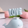 Фигурка Кит Love 7,5х5,5х8,5см 7003-1 голубой Фигурка Кит Love 7,5х5,5х8,5см 7003-1 голубой