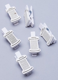 Прищепка  6шт. Катушки 3,5х1,5см белые