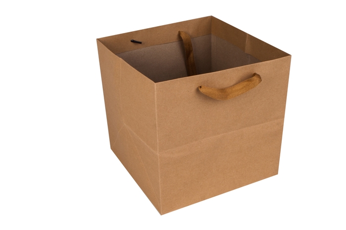 Сумочка крафт 22х22х22см