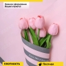 Пленка матовая 65мкм 58см х 10м РЦ трио серый на персиковом/персик Пленка матовая 65мкм 58см х 10м РЦ трио серый на персиковом/персик