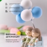 Фигурка с шарами пара на скамейке 14х6см голубой Фигурка с шарами пара на скамейке 14х6см голубой