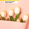 Пленка матовая  60мкм 58см х 10м РЦ горошек белый на кремовом