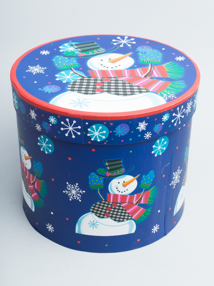 Коробка НГ цилиндр 17x14см W7826