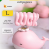 Фигурка Кит Luck 7,5х5,5х8,5см 7003-2 розовый