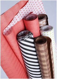 Бумага рельефная Волна 70гр 70см х 5м микс