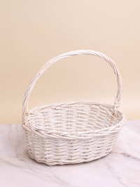 Корзина плетеная (ива) 27х19х27см M-28-50 белый