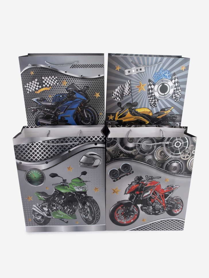 Сумочка Мотоциклы 7939 31х40x12см микс