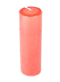 Свеча пенек d50х h150мм лососевая