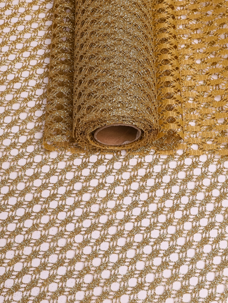 Сетка Ажурный мир 48 х 5ярд золото