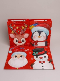 Сумочка подарочная НГ 18х24x8,5см 530- 6 микс