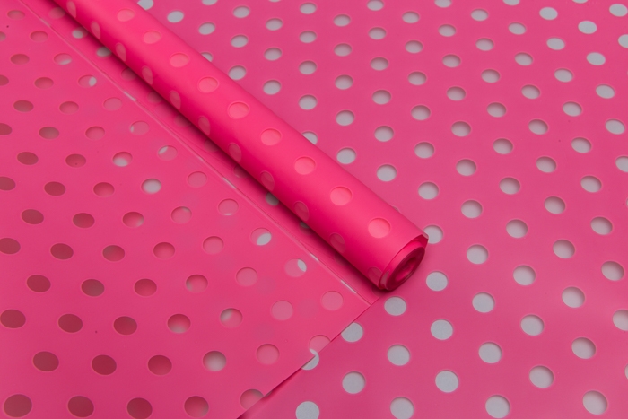 Пленка матовая Жемчужины 70см х 10м розовый туманный Пленка матовая Жемчужины 70см х 10м розовый туманный