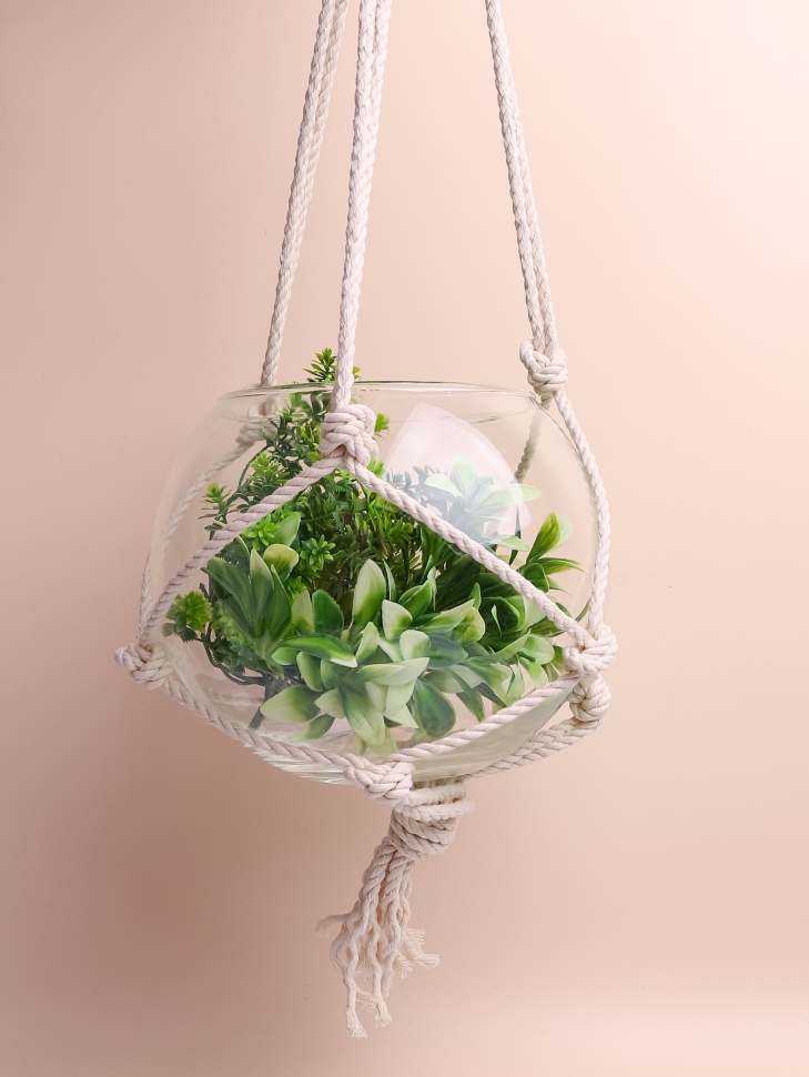 Ваза стекло Шаровая №2070-В 5л, D22,7x19,2см  в сетке