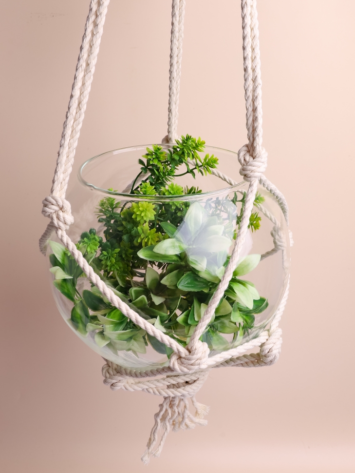 Ваза стекло Шаровая №2070-В 5л, D22,7x19,2см  в сетке