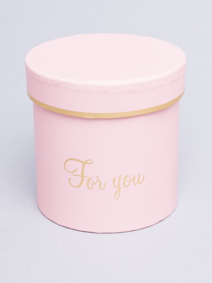 Коробка цилиндр 8х8см For you розовый Коробка цилиндр 8х8см For you розовый