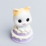 Фигурка Котенок 5х5х8,5см 7017-1 фиолетовый