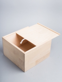 Коробка деревянная Хэппи бокс 22х22х14,5см