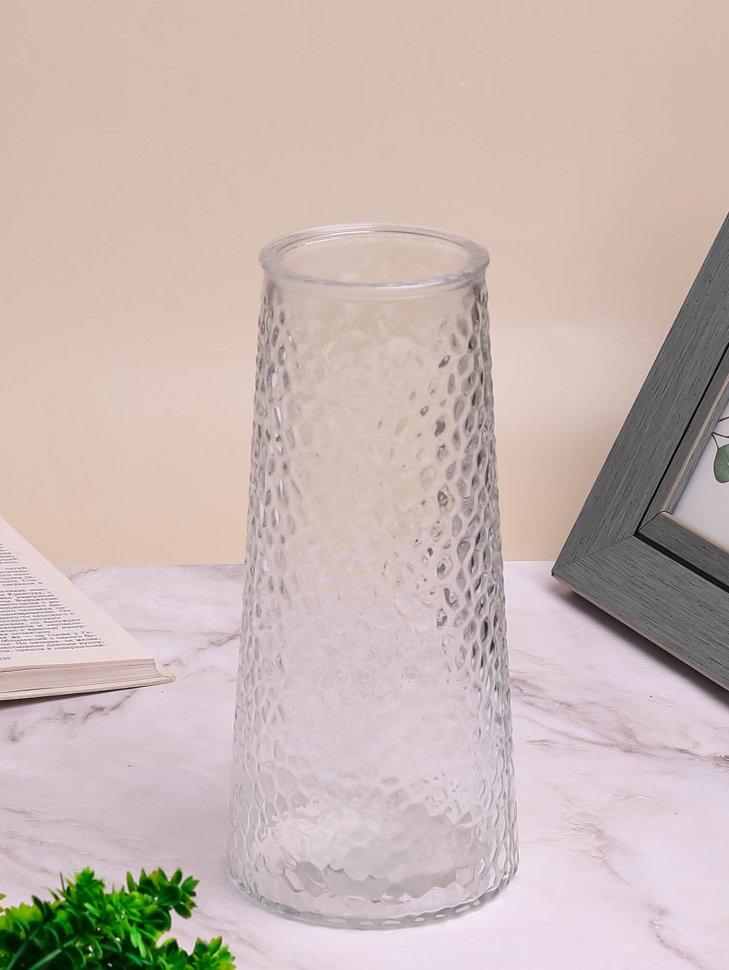 Ваза стекло Коническая H24 D11.1 D8.2 К 272