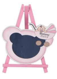 Грифельная табличка на подставке 15x13см Мольберт с коляской