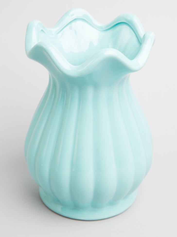 Ваза керамика 21х12см W627 голубой УЦЕНКА Ваза керамика 21х12см W627 голубой УЦЕНКА