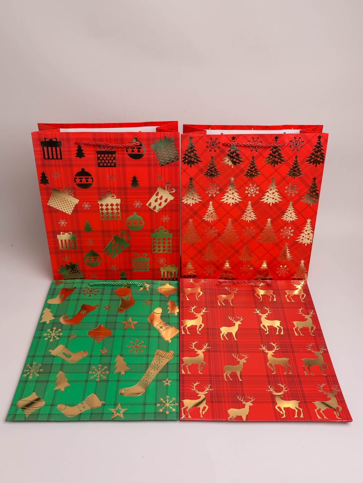 Сумочка подарочная НГ 26х32x10см 530-38 микс Сумочка подарочная НГ 26х32x10см 530-38 микс