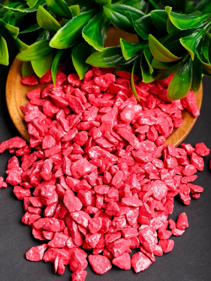 Грунт цветной 200гр 5-10мм розовый