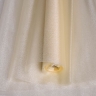 Органза-снег в рулоне 70смх9м кремовый Органза-снег в рулоне 70смх9м кремовый