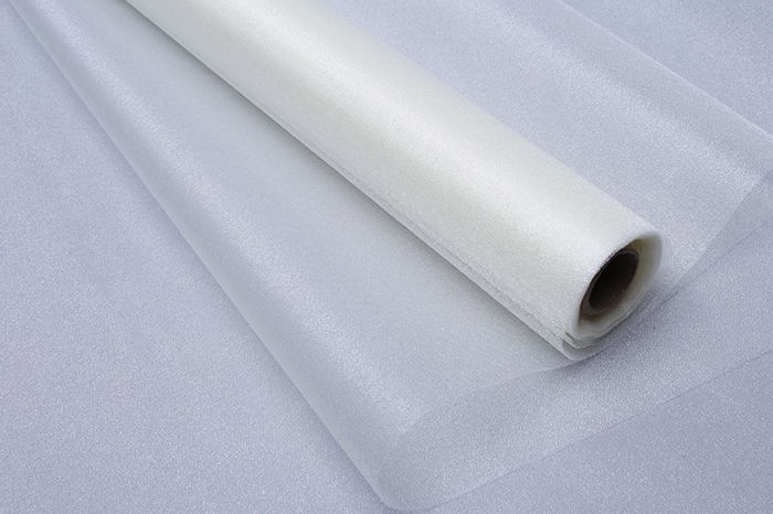 Органза-снег в рулоне 70смх9м кремовый Органза-снег в рулоне 70смх9м кремовый