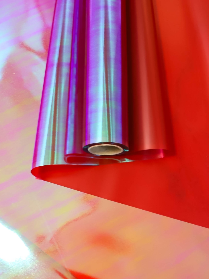 Пленка цветная 65 мкм 58см х 10м РЦ перелив винный