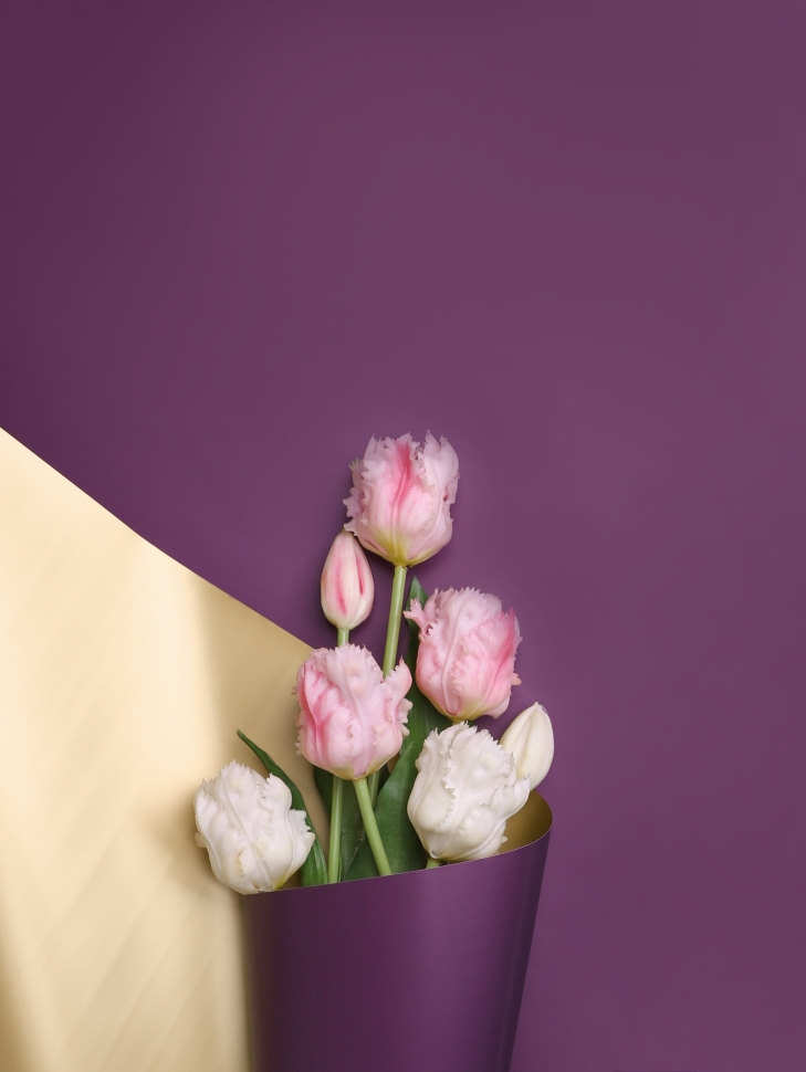 Пленка матовая 65мкм 58см х 10м Золото фиолетовый Пленка матовая 65мкм 58см х 10м Золото фиолетовый