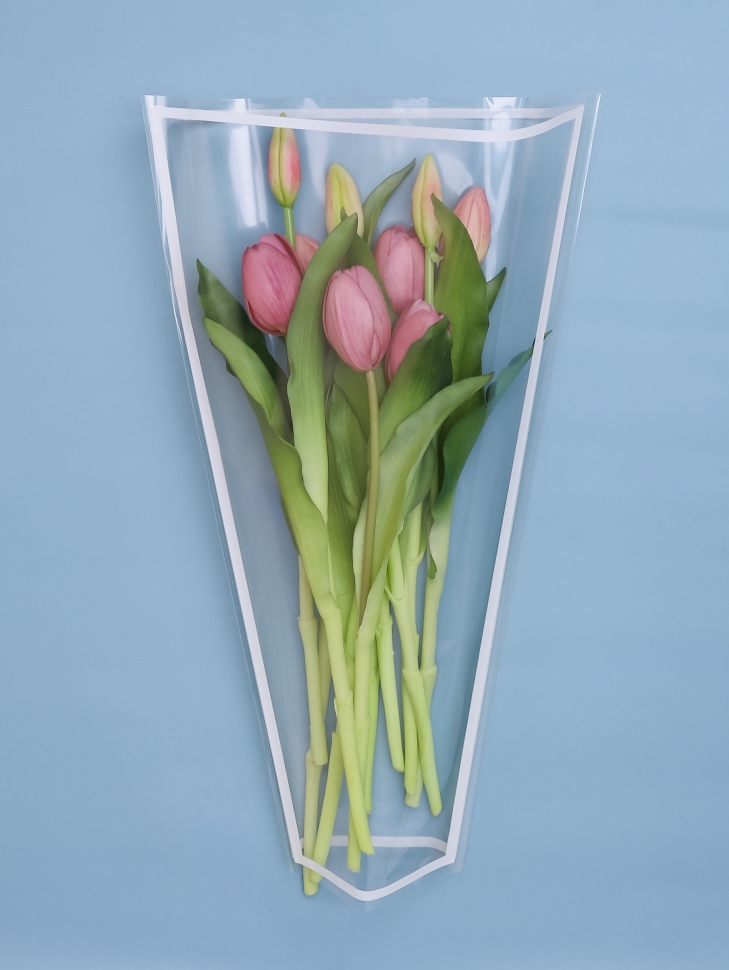 Пакет цветочный Конус 28/40/11 Стиль белый 50 шт Пакет цветочный Конус 28/40/11 Стиль белый 50 шт