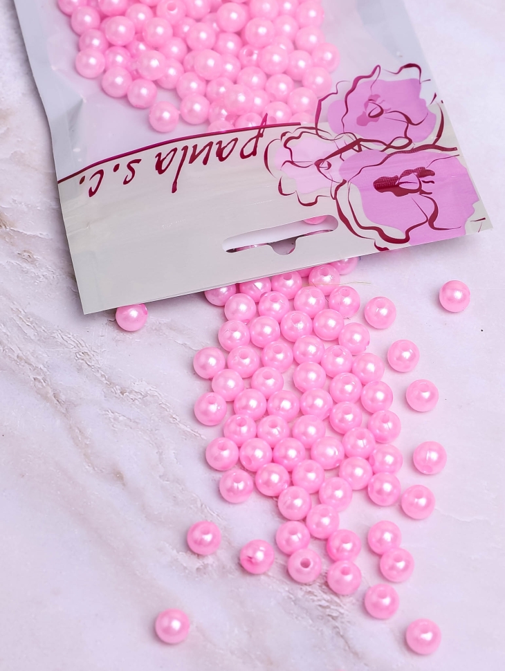 Бусинки 8мм П розовые Бусинки 8мм П розовые