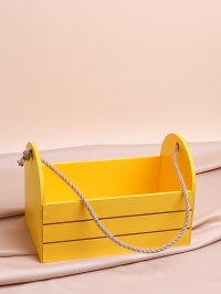 Ящик Флора H17/14х25,5х15см № 6 лимонный