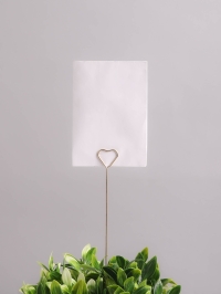 Вставка Держатель для открыток 3х35см сердечко 10 шт